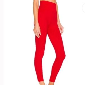 NWOT We Wore What Red women’s high-rise active yoga leggings Large